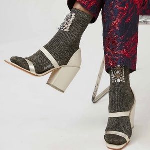 Rachel Comey Lico Sandal Bone + Kidskin Combo